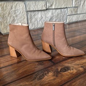 Brown Ankle Booties (new without tags)